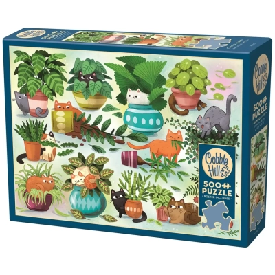 Katzen gegen Pflanzen (500 XXL-Teile)