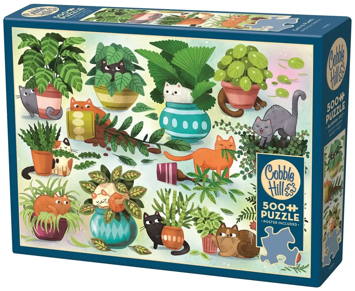 Katzen gegen Pflanzen (500 XXL-Teile)