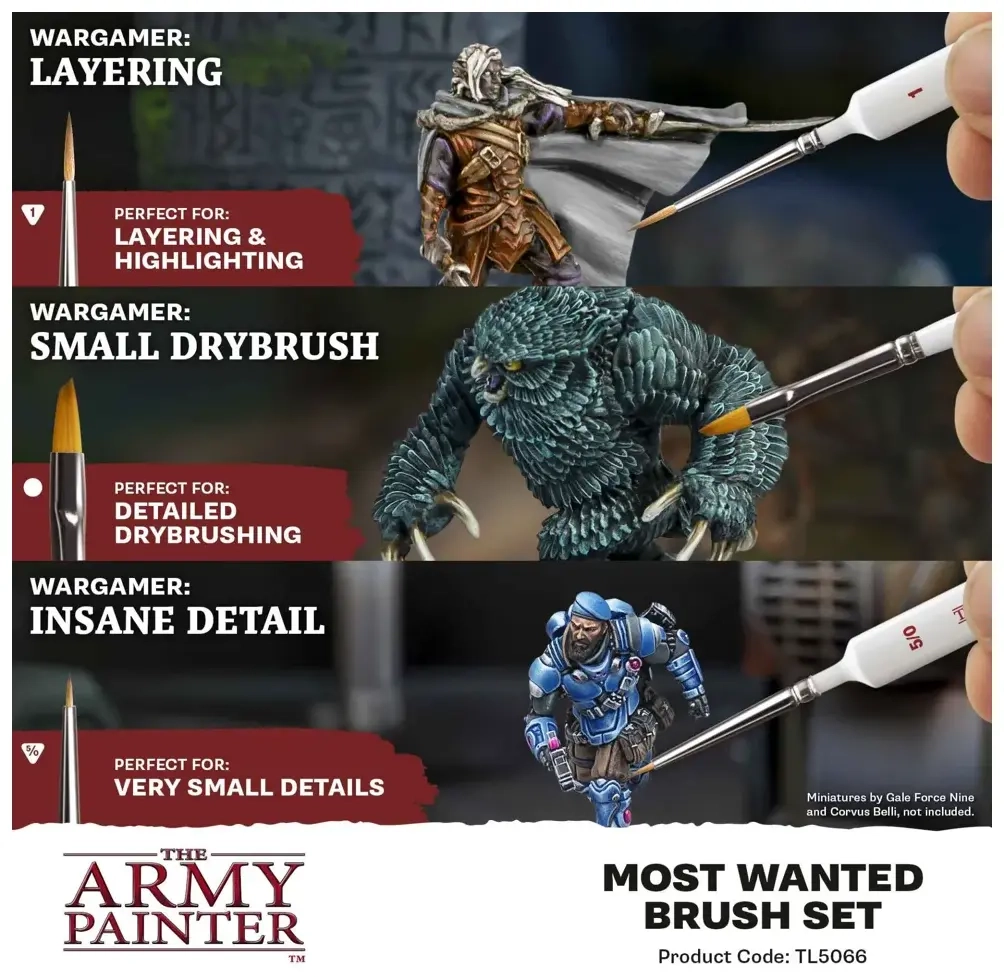 Army Painter Most Wanted Brush Set