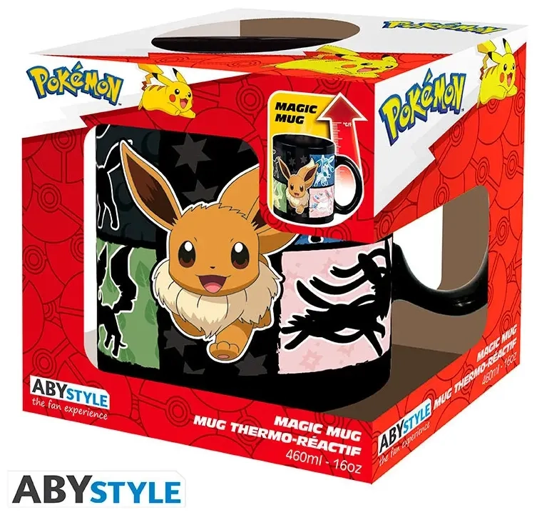POKEMON - Mug Heat Change - 460 ml - Eevee - cardboard box