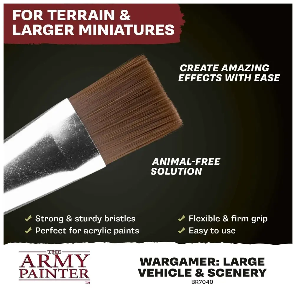 Wargamer Synthetic Brush - Large Vehicle & Scenery (BR7040)