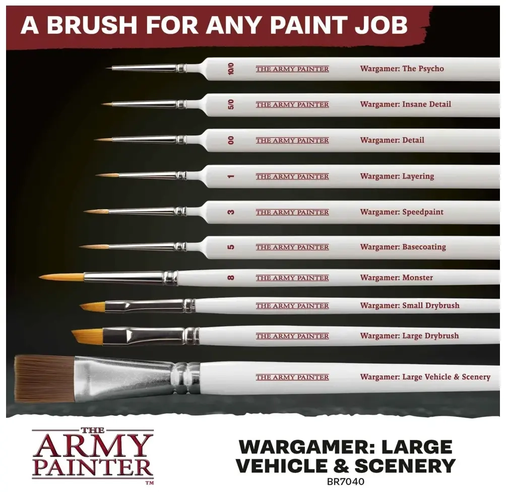 Wargamer Synthetic Brush - Large Vehicle & Scenery (BR7040)