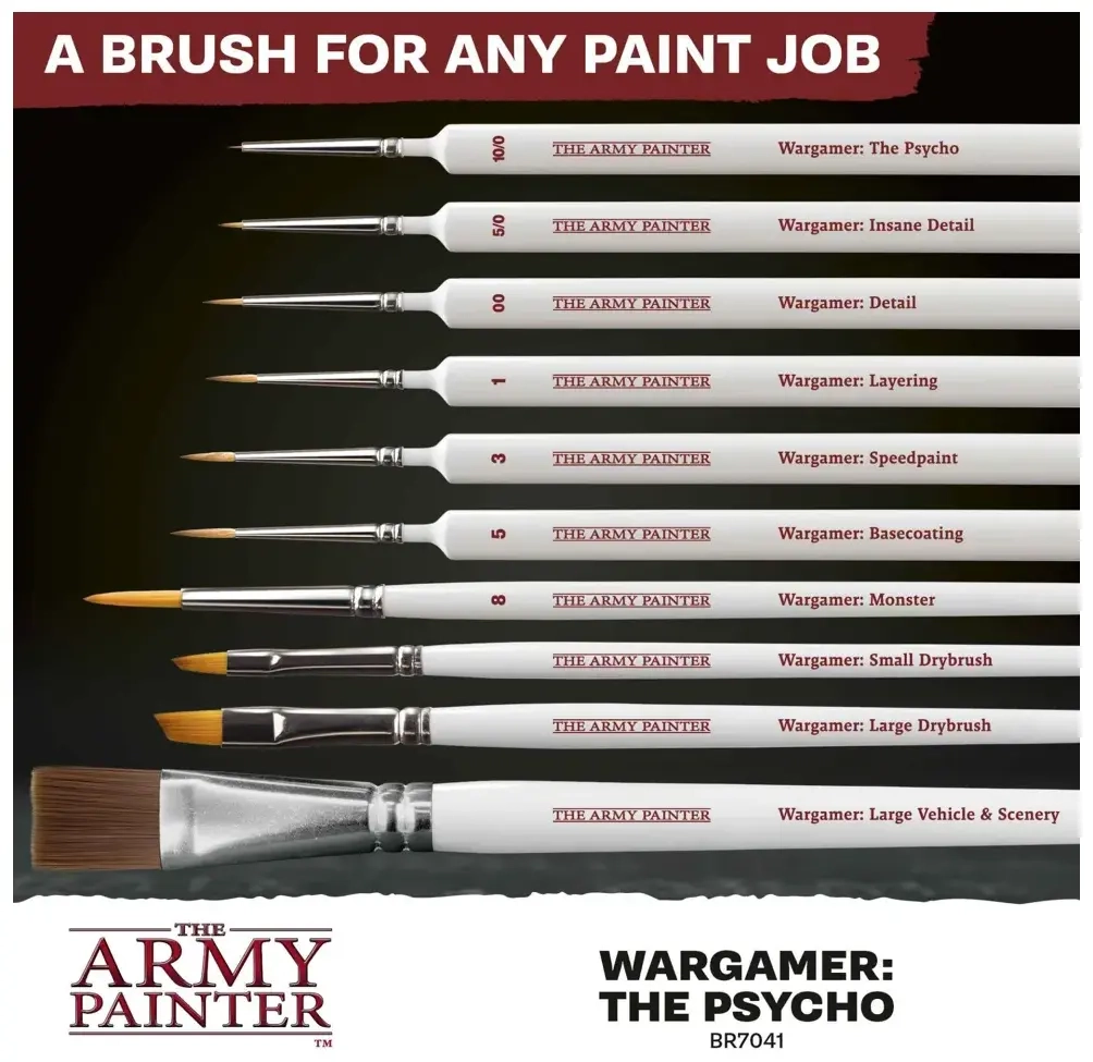 Wargamer Synthetic Brush - The Psycho (BR7041)