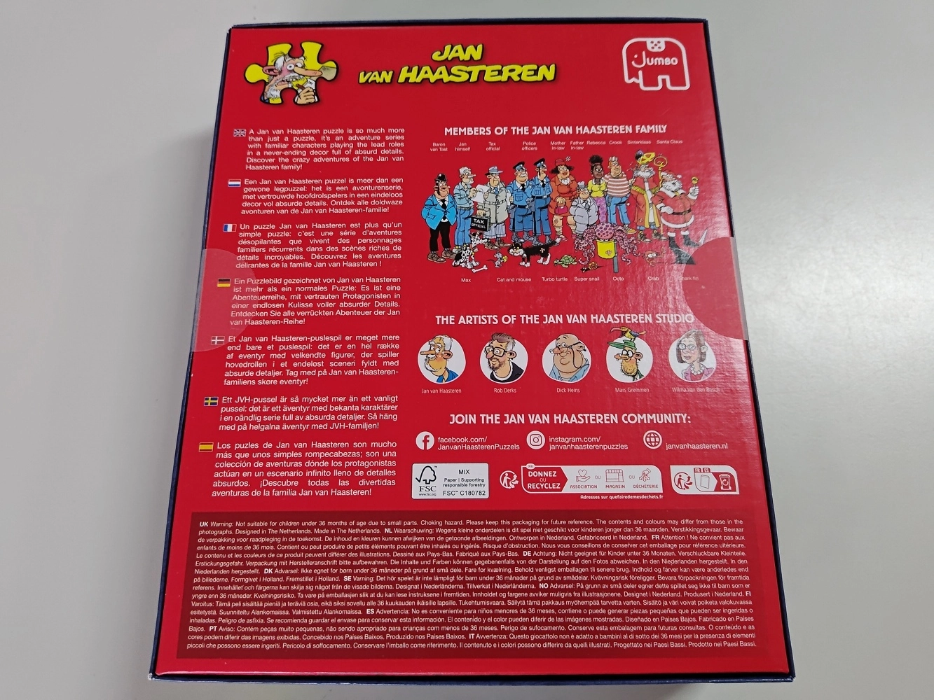 Wer ist der Nächste? - Jan van Haasteren - 500 Teile (Leicht defekte Verpackung)