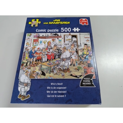 Wer ist der Nächste? - Jan van Haasteren - 500 Teile (Leicht defekte Verpackung)