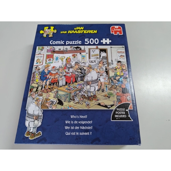 Wer ist der Nächste? - Jan van Haasteren - 500 Teile (Leicht defekte Verpackung)
