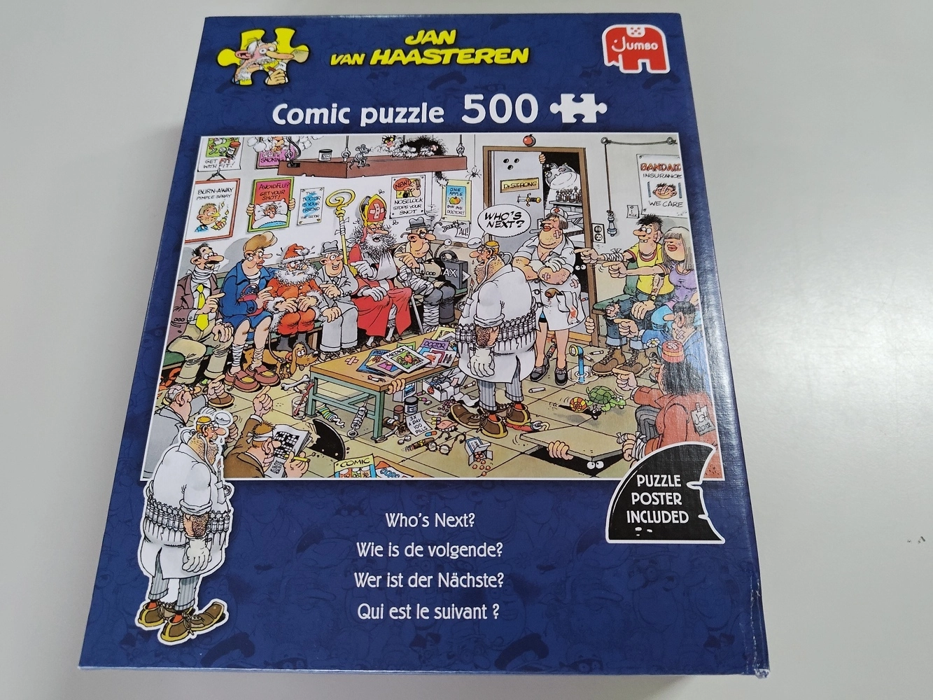 Wer ist der Nächste? - Jan van Haasteren - 500 Teile (Leicht defekte Verpackung)