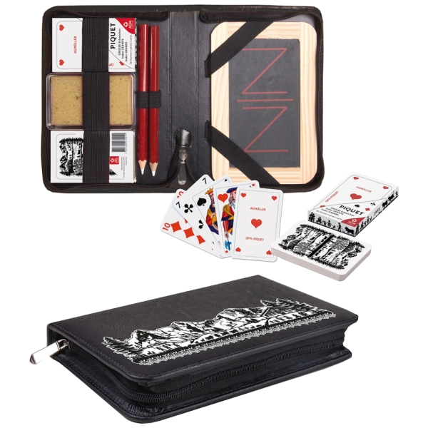 Scherenschnitt Jassetui Piquet