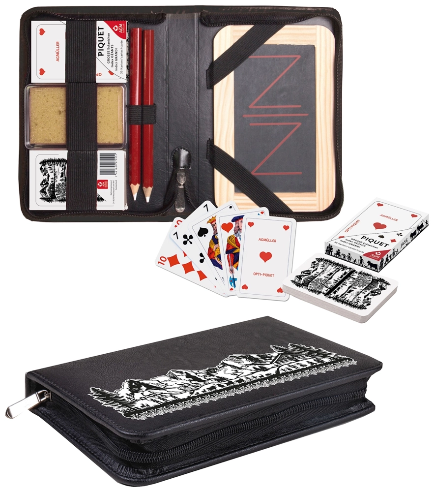 Scherenschnitt Jassetui Piquet