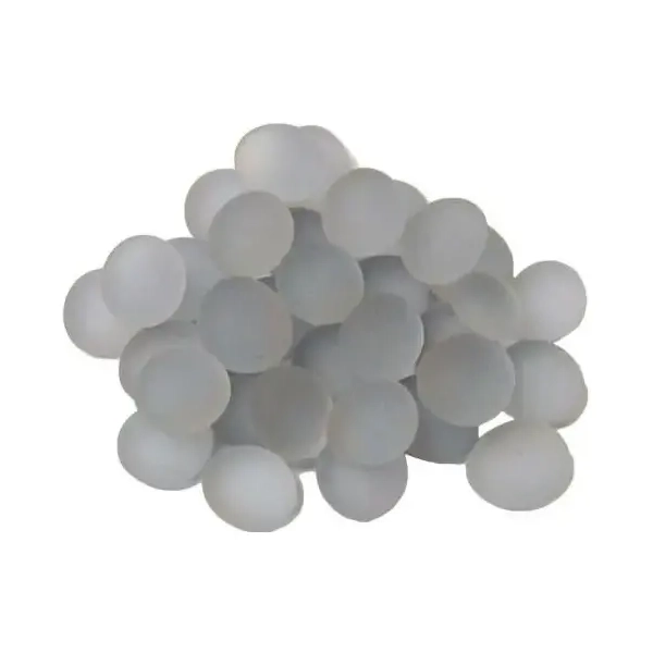 Crystal Lilac Frosted Glass Stones Qty 40 or more in 5½" Tube