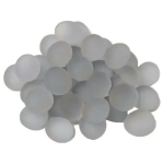 Crystal Lilac Frosted Glass Stones Qty 40 or more in 5½" Tube