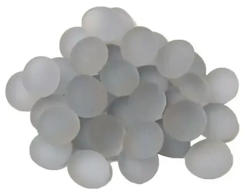 Crystal Lilac Frosted Glass Stones Qty 40 or more in 5½" Tube