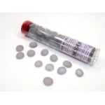 Crystal Lilac Frosted Glass Stones Qty 40 or more in 5½" Tube