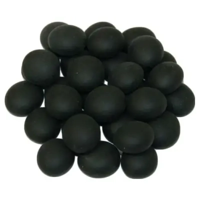 Black Opal Frosted Glass Stones Qty 40 or more in 5½