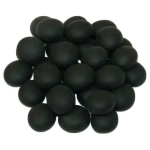 Black Opal Frosted Glass Stones Qty 40 or more in 5½" Tube