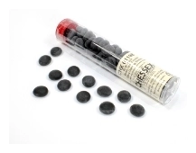Black Opal Frosted Glass Stones Qty 40 or more in 5½" Tube