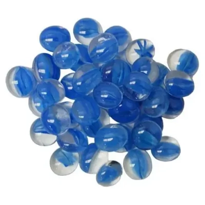 Dark Blue Catseye Glass Stones Qty 40 or more in 5½