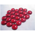 Crystal Red Glass Stones Qty 40 or more in 5½" Tube