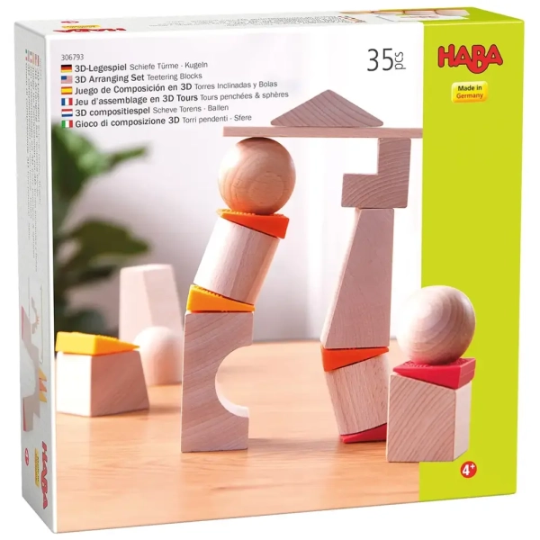 3D-Legespiel Schiefe Türme - Kugeln