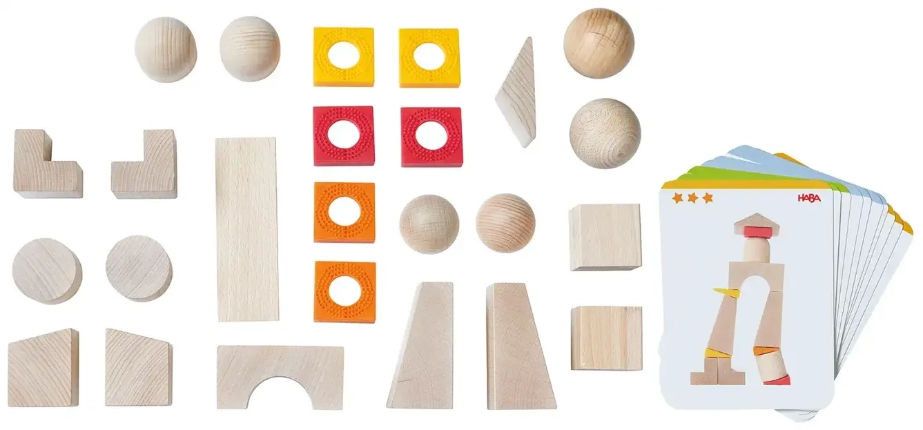 3D-Legespiel Schiefe Türme - Kugeln