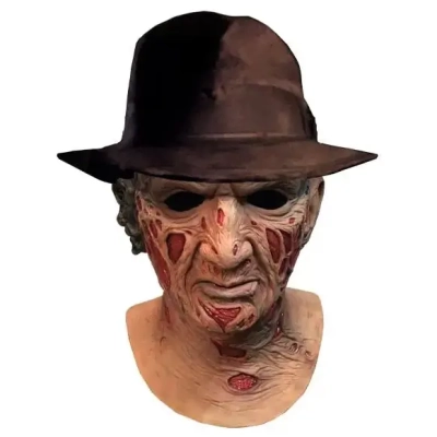 Nightmare - Mörderische Träume Deluxe Latex-Maske mit Hut Freddy Krueger