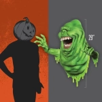 Ghostbusters Wall Breaker Wand Dekoration Slimer