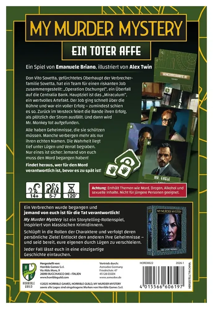 My Murder Mystery: Ein toter Affe