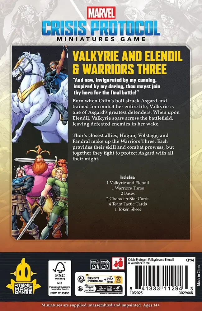 Marvel: Crisis Protocol – Valkyrie and Elendil & Warriors Three Character Pack