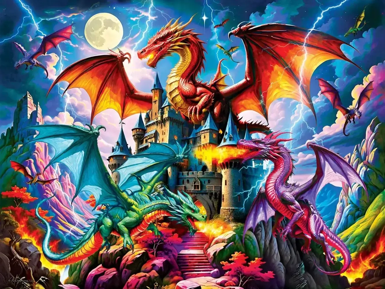 XXL Teile - Glow in the Dark - Dreiklang des Feuers - EZ Grip