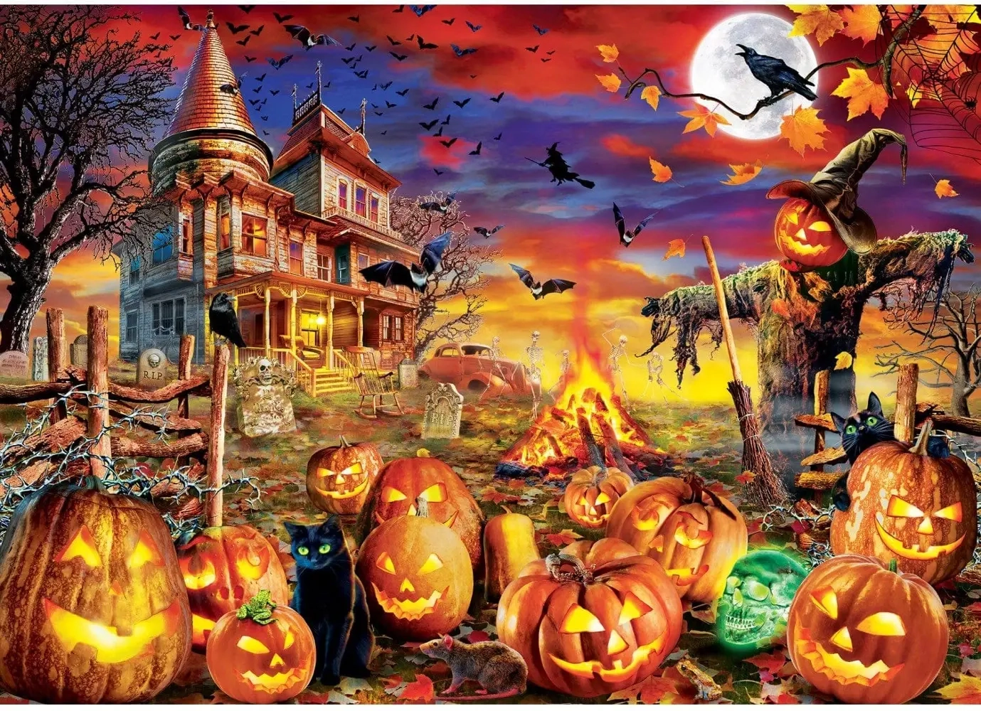 Halloween - All Hallow's Eve - Glow in the Dark Puzzle