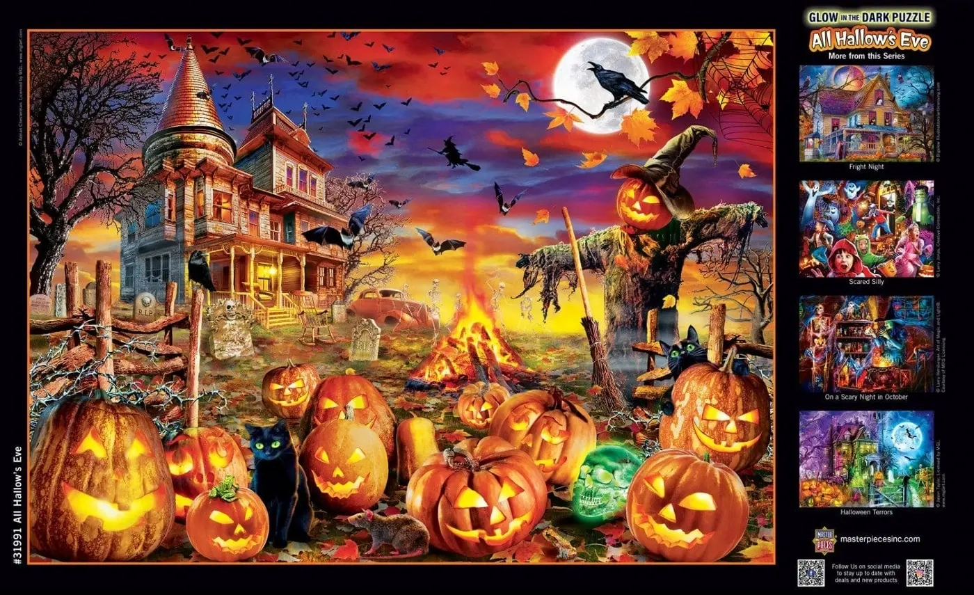 Halloween - All Hallow's Eve - Glow in the Dark Puzzle