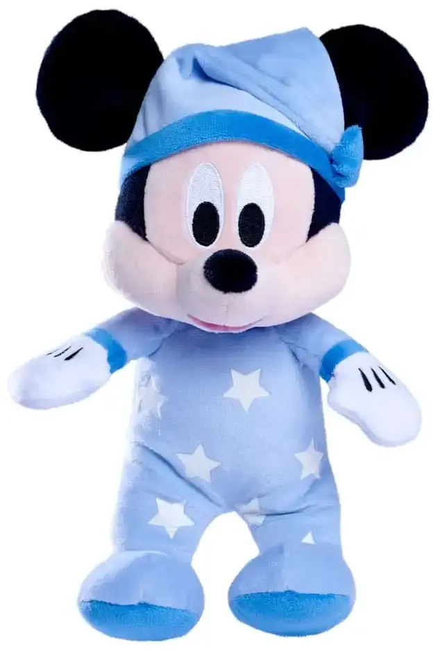 Disney Plüschfigur Gute Nacht Mickey Glow in the Dark 25 cm
