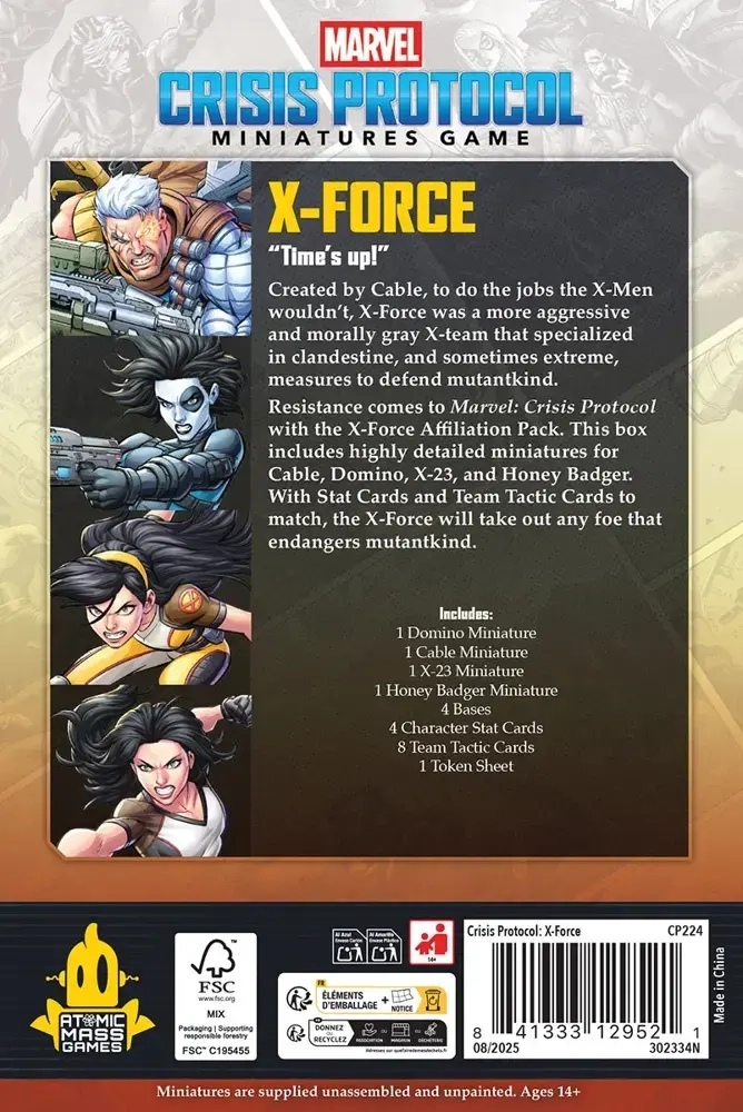 MARVEL CRISIS PROTOCOL X-FORCE (AFFILIATION) (FR-DE-ES-EN)