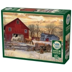 Wintertag auf dem Bauernhof