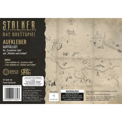 STALKER: Das Brettspiel – Karten und Aufkleber Auffüllset #2 - Erweiterung