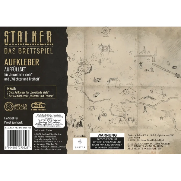 STALKER: Das Brettspiel – Karten und Aufkleber Auffüllset #2 - Erweiterung