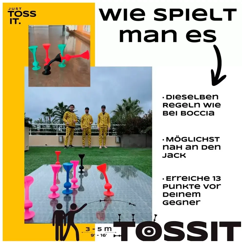 TossIt Family Pack (pink / lila / hellblau / gelb)