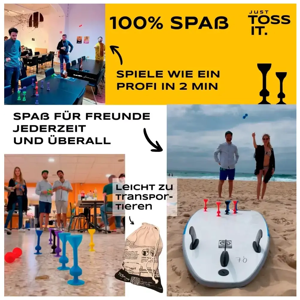 TossIt Family Pack (pink / lila / hellblau / gelb)