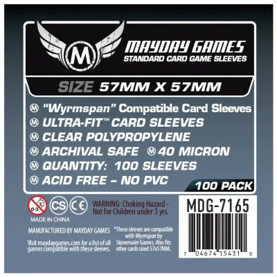 Wyrmspan Compatible Sleeves 57x57mm (100)