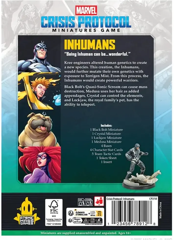 Marvel: Crisis Protocol – Inhumans Affiliation Pack - EN/FR