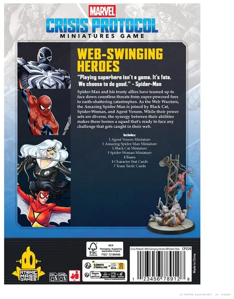 Marvel: Crisis Protocol – Web-Swinging Heroes Affiliation Pack