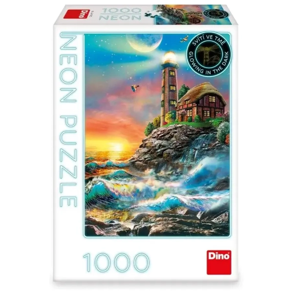 Leuchttturm in der Brandung (Glow in the Dark)