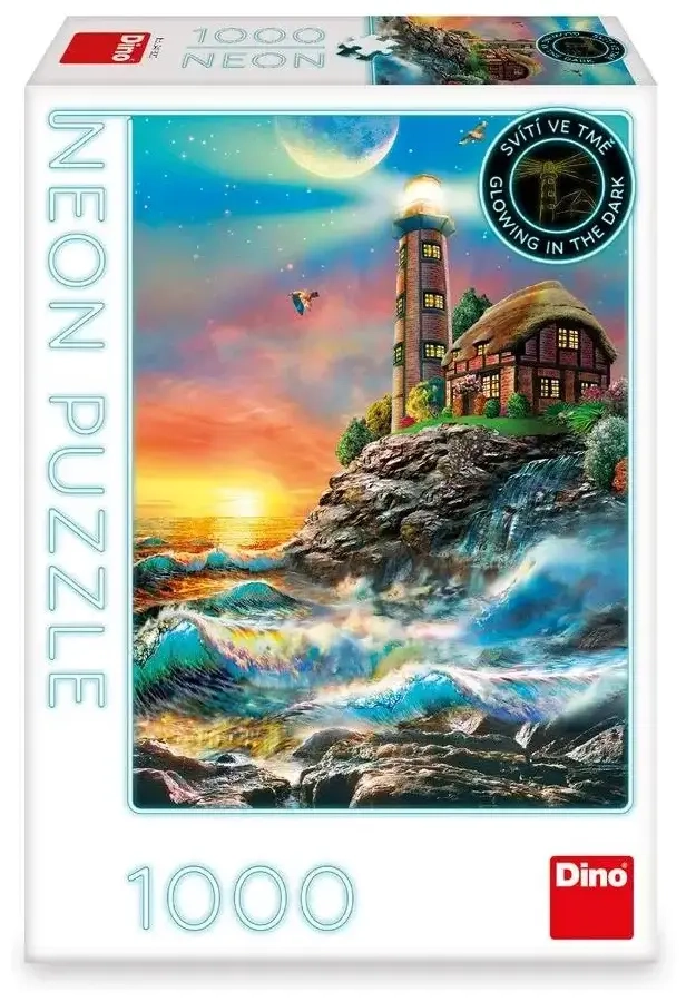 Leuchttturm in der Brandung (Glow in the Dark)