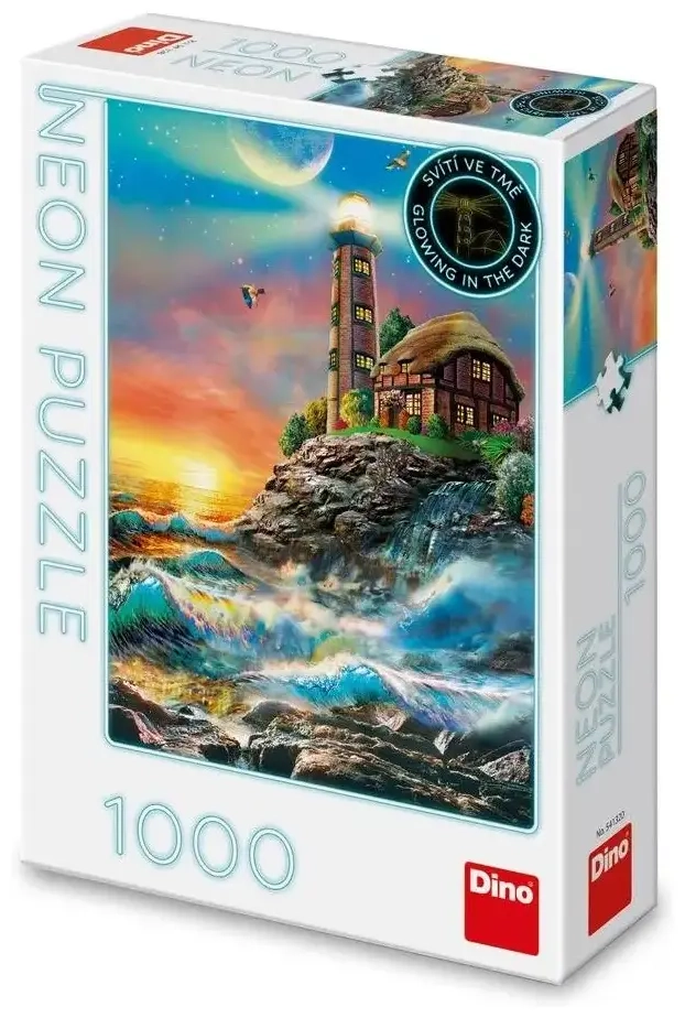 Leuchttturm in der Brandung (Glow in the Dark)