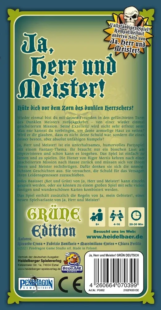  Ja, Herr und Meister - GRÜNE Edition (Neuauflage)