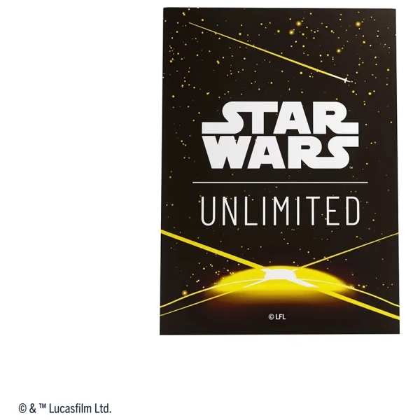 Star Wars: Unlimited Premium Art Sleeves - Card Back Yellow