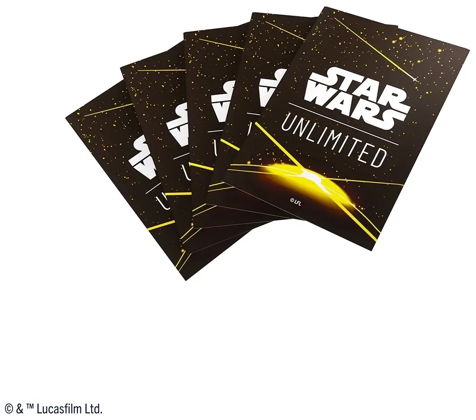 Star Wars: Unlimited Premium Art Sleeves - Card Back Yellow