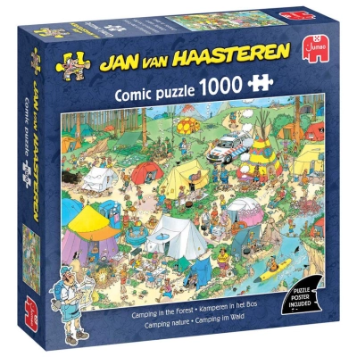 Camping im Wald - Jan van Haasteren
