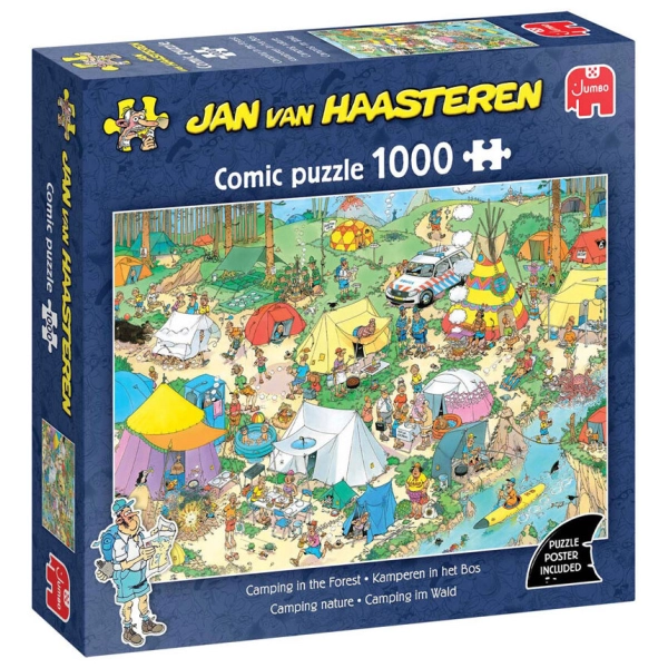 Camping im Wald - Jan van Haasteren