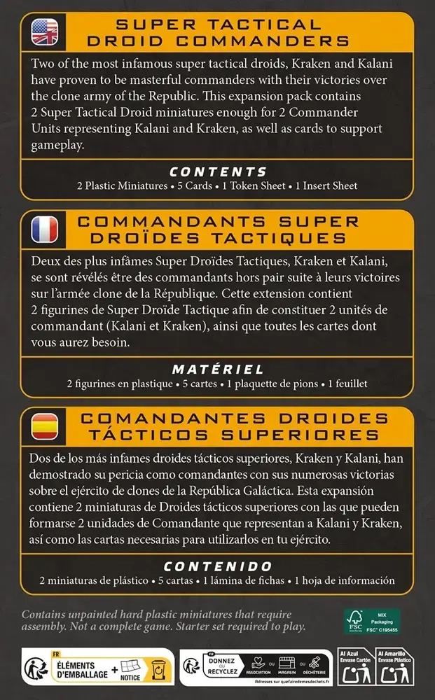 Star Wars: Legion – Super Tactical Droid Commanders